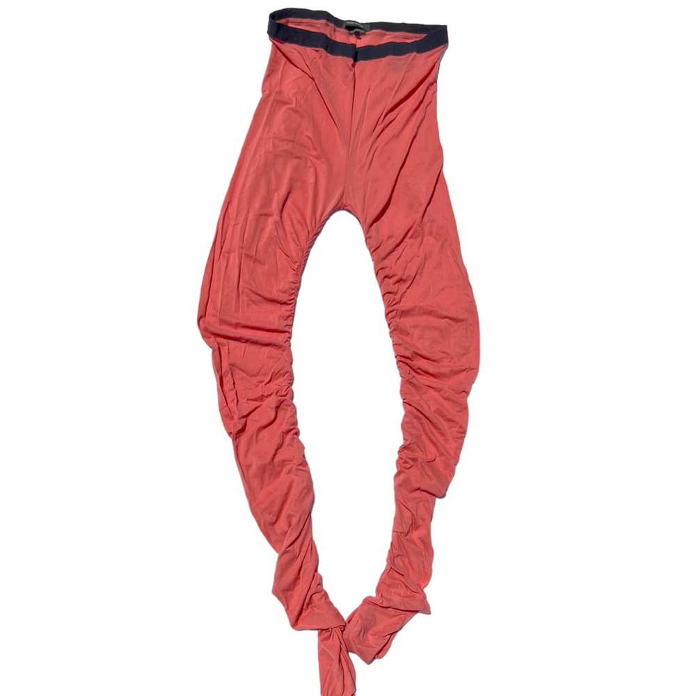 Isabel Marant Slim Pink Ruffle Flutter Knit Max Yoga pants No 1501, Size 42